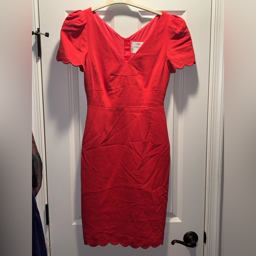 LK Bennett Vibrant Red Mini Dress